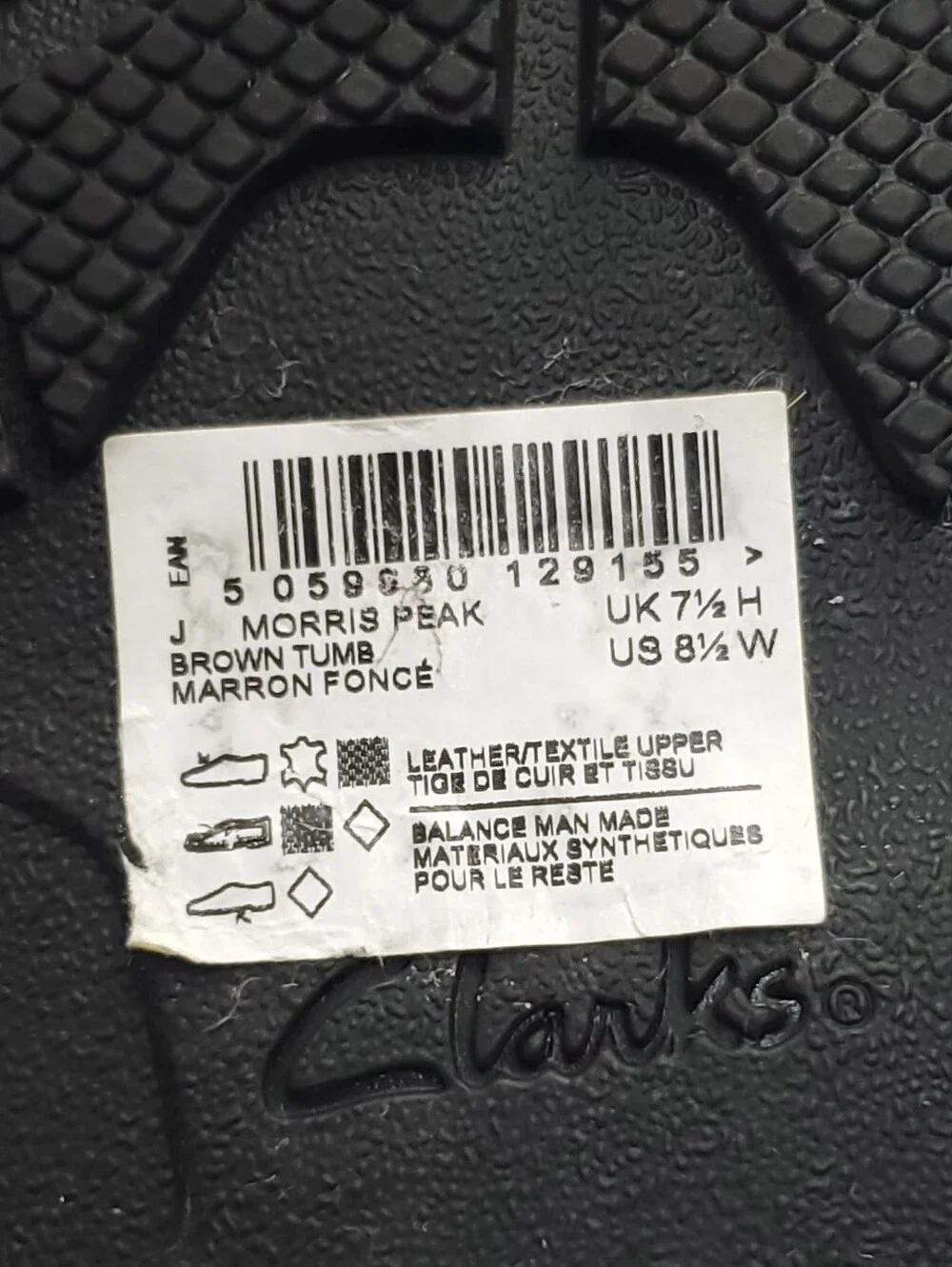 NEW Clarks Morris Peak Waterproof Brown Leather Chukka Boots Mens Size 8.5 Wide